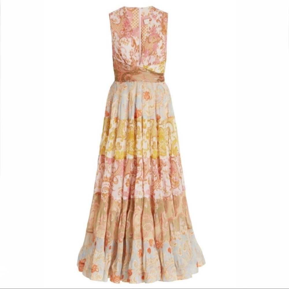Zimmermann Postcard Plisse Dress